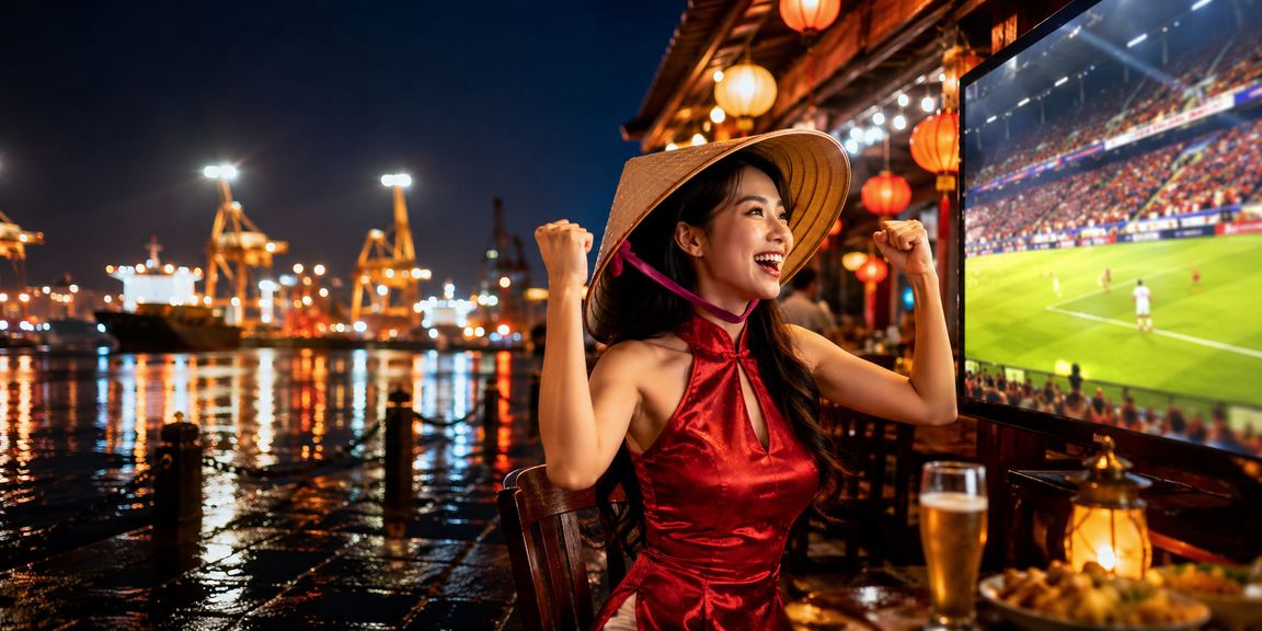 Cảnh chơi casino và cá cược tại Hải Phòng với hình ảnh nón lá truyền thống Việt Nam