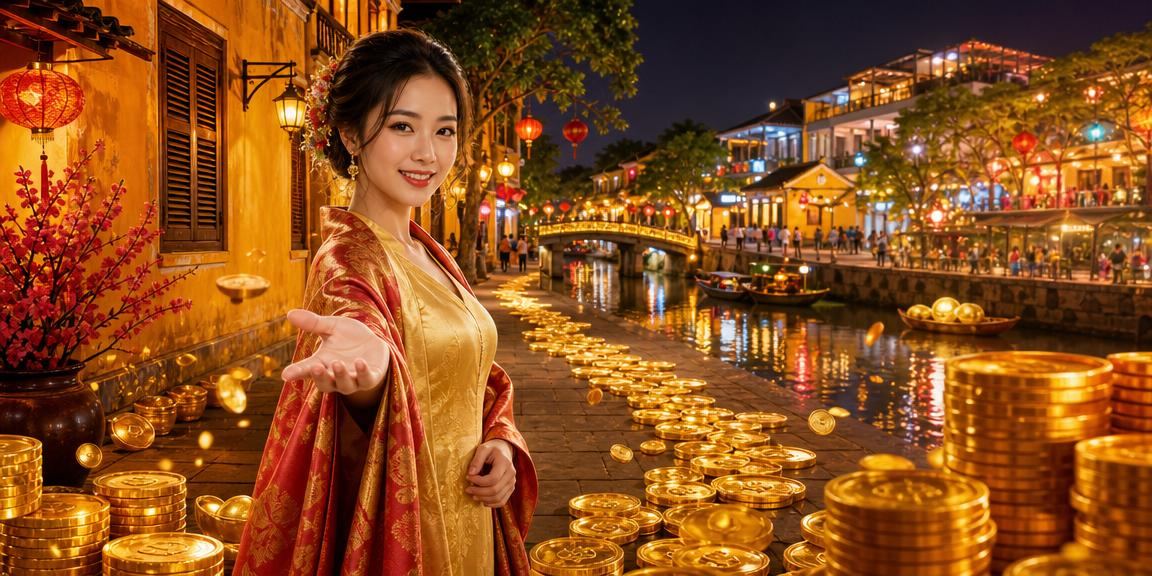 Người dùng tại lễ hội Tết Hội An tham gia cá cược và nhận thưởng VIP đặc biệt dịp xuân